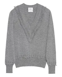 Barrie Klassischer Kaschmirpullover mit V-Ausschnitt Grey