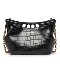 Alexander McQueen Tasche The Mini Peak Chain Black