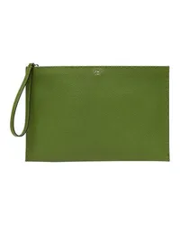 Fendi Flache Beuteltasche Selleria Medium tasche Green