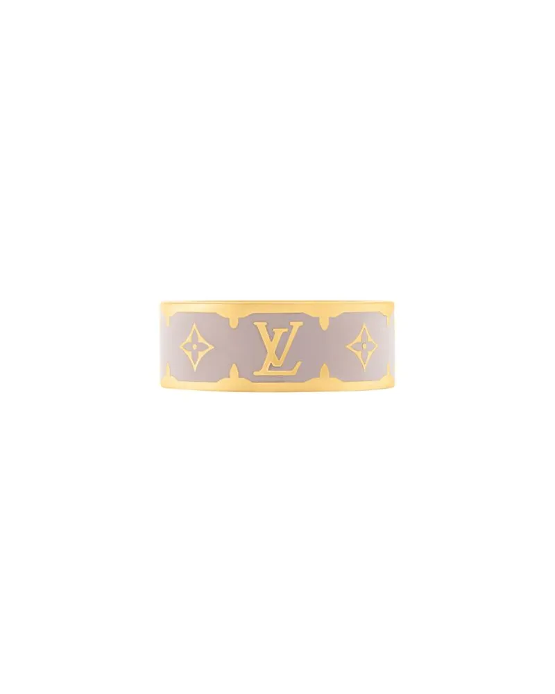 Louis Vuitton Nanogram Enamel Ring Gold