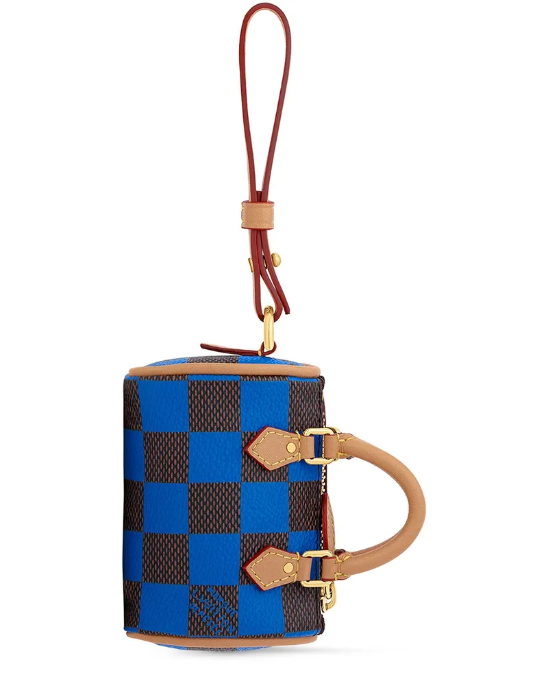 Louis Vuitton Damier Pop Mini Speedy Taschenschmuck Blue