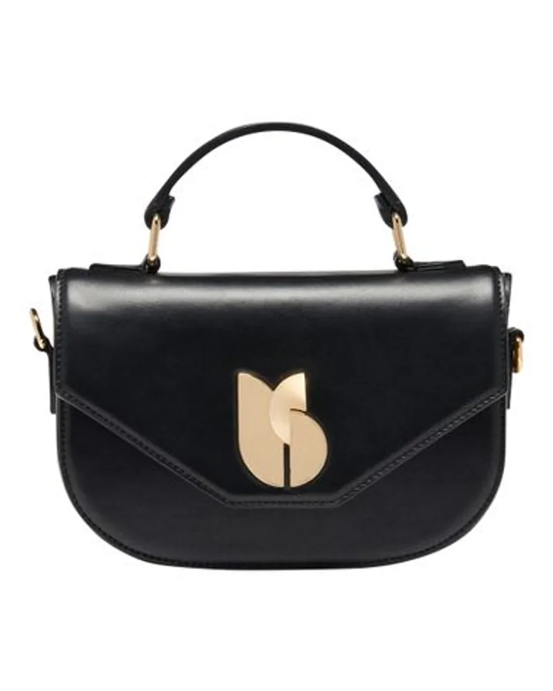 ba&sh Tasche S Leder Sign Black