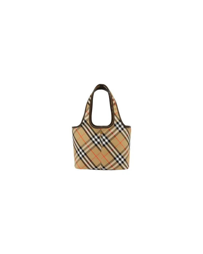 Burberry Cabas-Tasche Check Beige