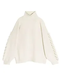 Barrie Klassischer Rollkragenpullover White