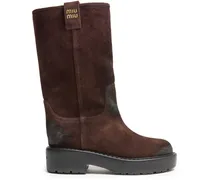 Halbhohe Stiefel aus Wildleder