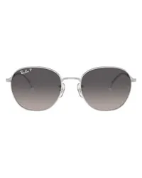 Ray Ban RB3809 Panto-Sonnenbrille Silver