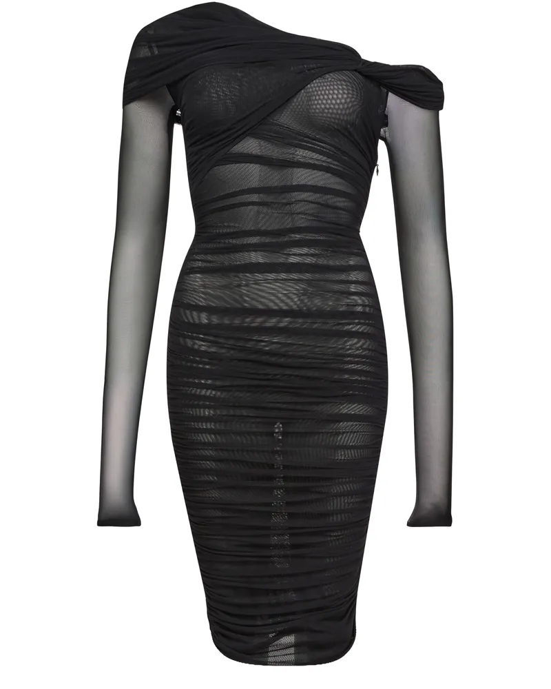 Thierry Mugler Kurzes Mesh-Kleid 