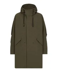 Dolce & Gabbana Ungefütterter technischer Parka mit Kapuze Green