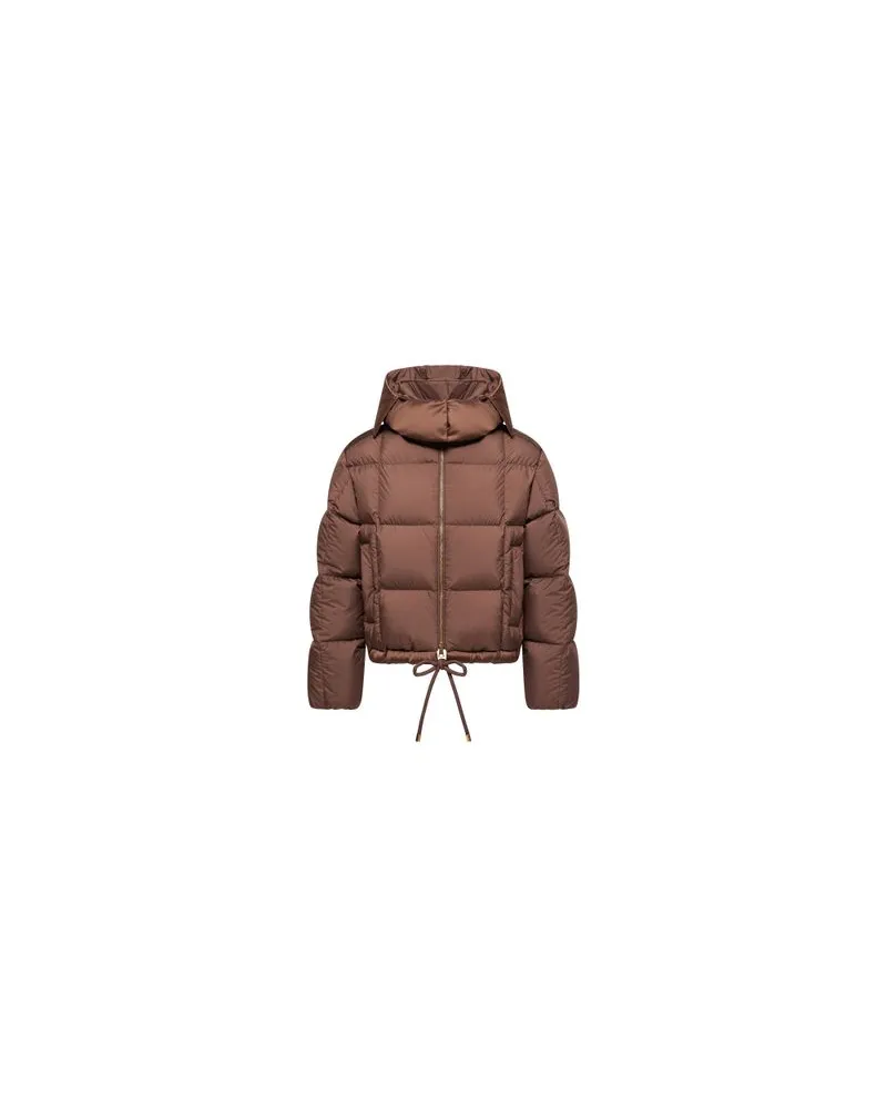 Moncler Daunenjacke mit Kapuze Legerete Brown