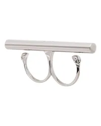 Alexander McQueen Ring Cross-Bar Silver