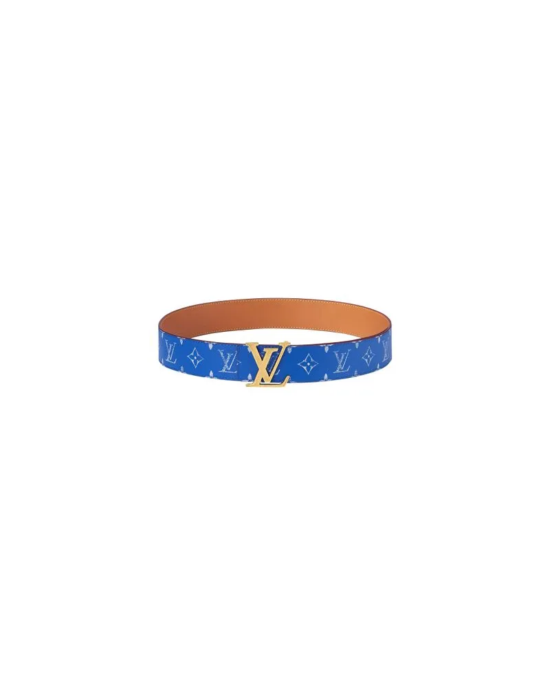 Louis Vuitton LV Initiales 40mm Reversible Belt Blue