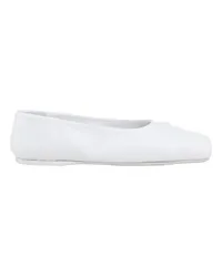 Marni Ballerinas mit quadratischer Zehenpartie White