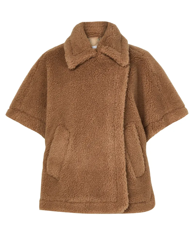 Max Mara Cape aus Teddy-Stoff Tebe 