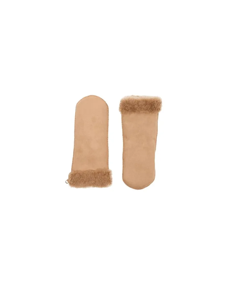 Chloé Lederjacke Beige