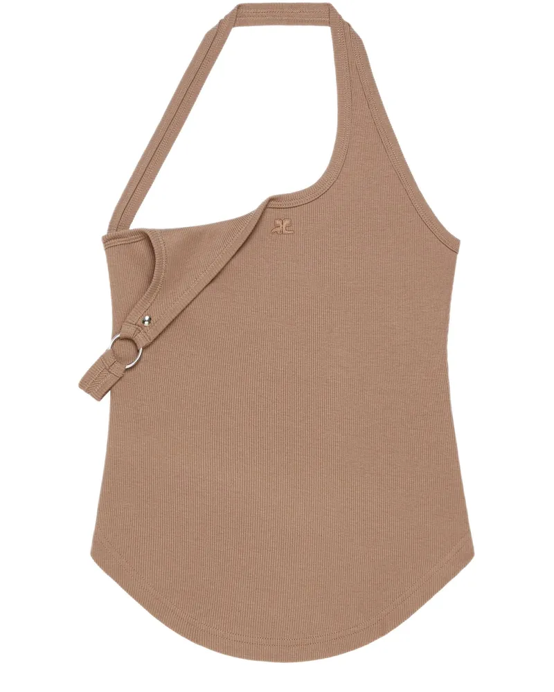 Courrèges 90's Ripp-Tanktop Undressed mit Schnalle 