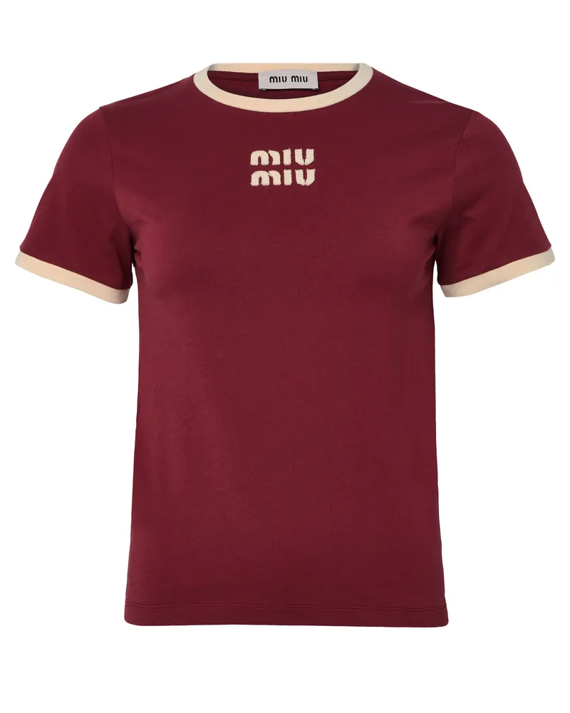 Miu Miu T-Shirt mit Logo 