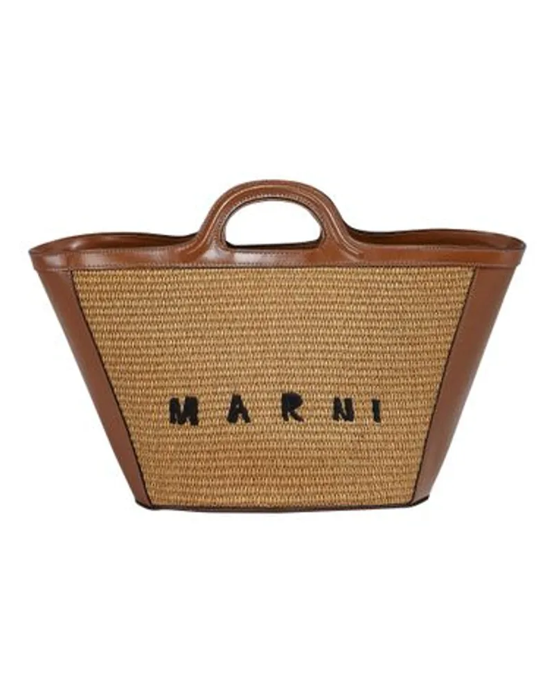 Marni Kleine Tasche Tropicalia Brown