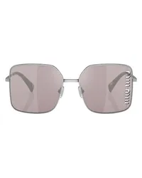 Miu Miu Sonnenbrille Square Silver