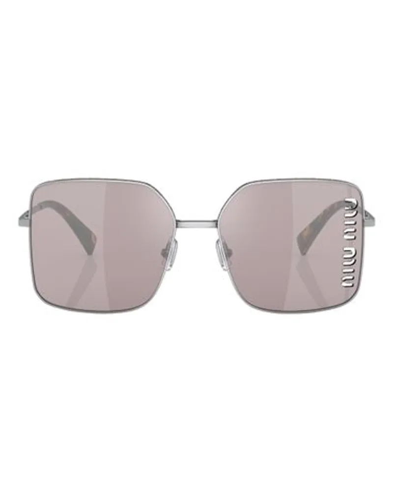 Miu Miu Sonnenbrille Square Silver