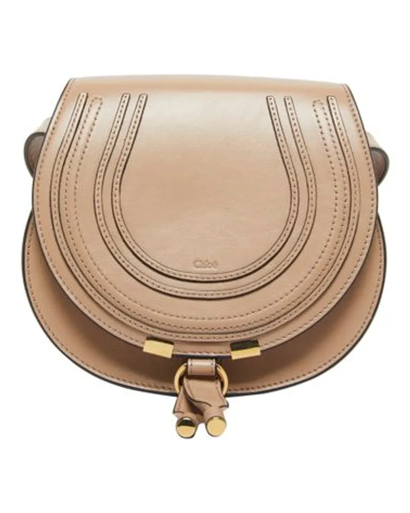 Chloé Kleine Schultertasche Marcie Beige