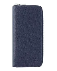 Louis Vuitton Zippy Vertical Geldbörse Blue