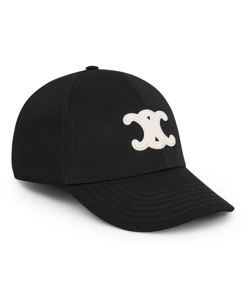 Celine Triomphe"-baseballkappe aus baumwolle Black