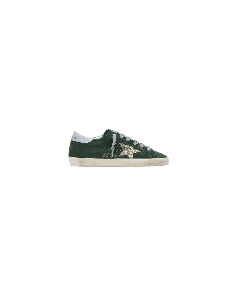 Golden Goose Sneakers mit Pailletten Super-star Green