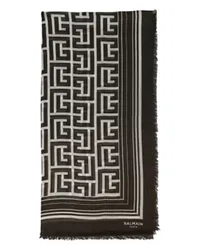 Balmain Monogramm-foulard Black