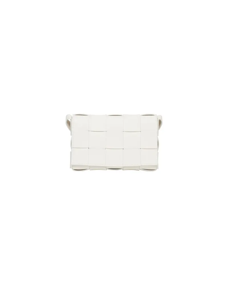 Bottega Veneta Kleine Tasche Cassette White