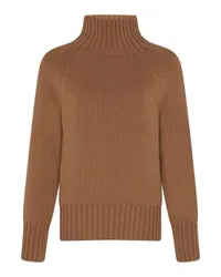 Max Mara Mantova Pullover mit Stehkragen Beige