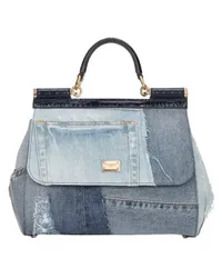 Dolce & Gabbana Mittelgroße Tasche Sicily Blue