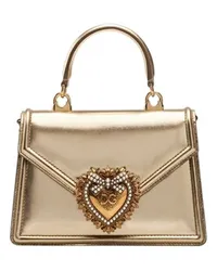 Dolce & Gabbana Kleine Henkeltasche Devotion Gold