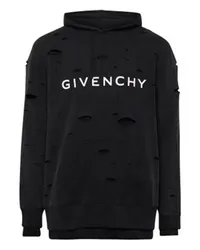 Givenchy Sweatshirt Givenchy Archetype mit Loch-Effekt Black