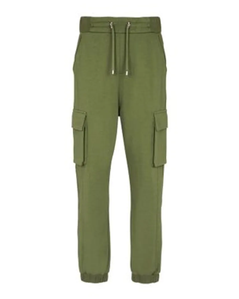 Balmain Cargo Jogging Mit Printmotiv Green