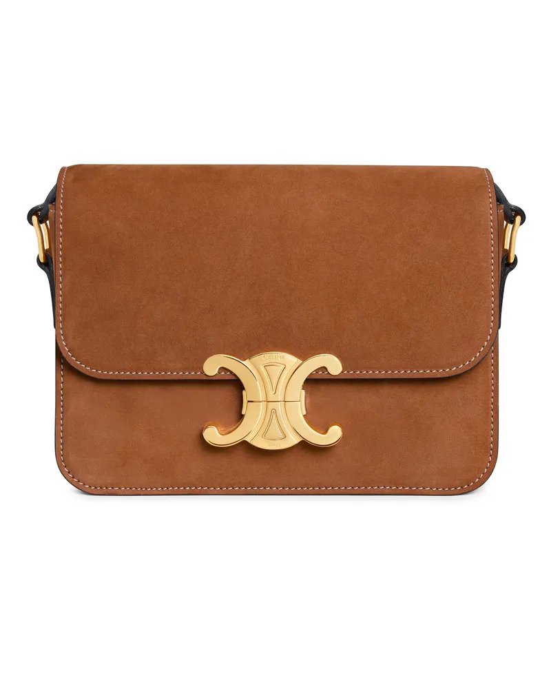 Celine Triomphe Teen Tasche aus Nubuk-Kalbsleder 