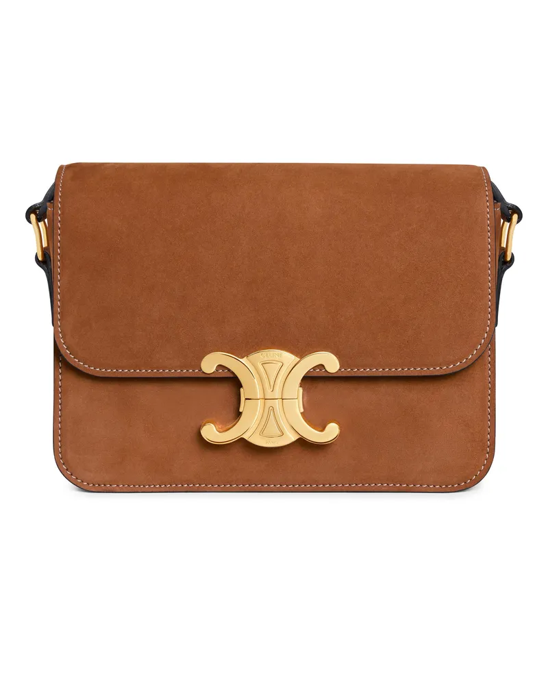 Celine Triomphe Teen Tasche aus Nubuk-Kalbsleder 
