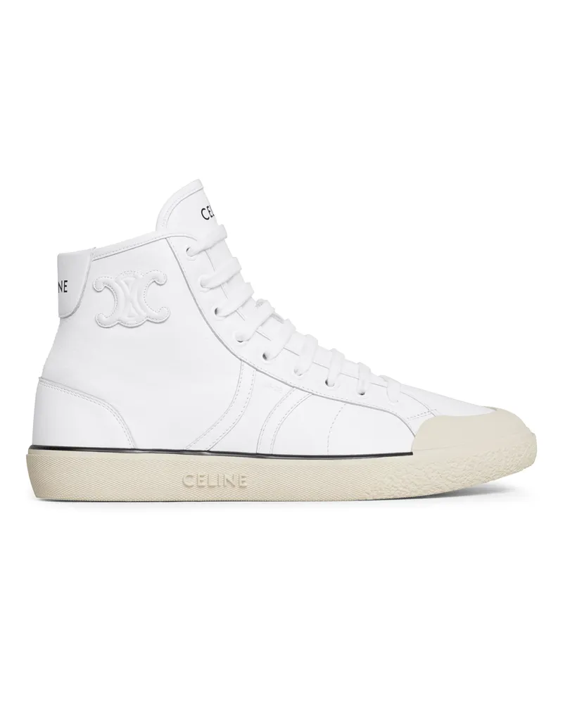 Celine As-02 Mittelhoher  Alan Schnür-Sneaker Mit Triomphe-Aufnäher Aus Kalbsleder 