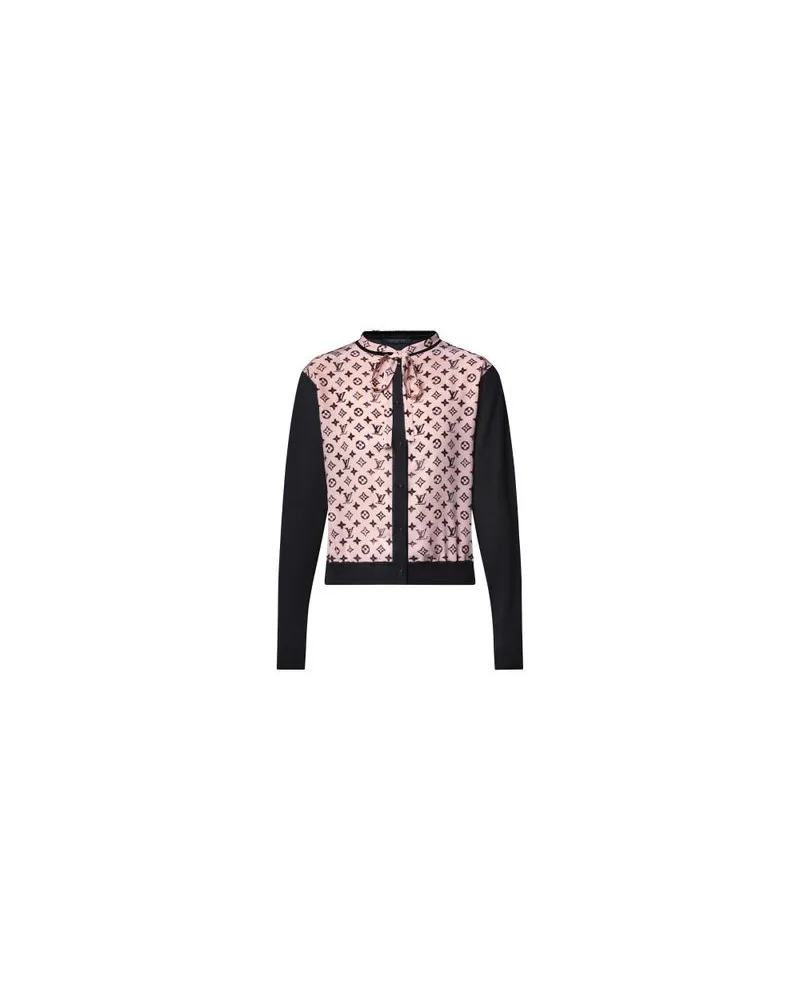 Louis Vuitton Cardigan mit Monogram-Motiv an der Vorderseite Pink