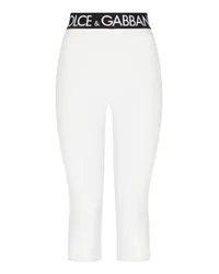 Dolce & Gabbana Jersey-Leggings White