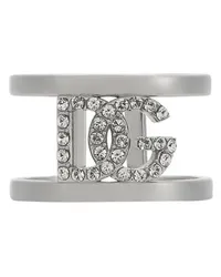 Dolce & Gabbana Ring mit DG-Logo Silver