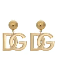 Dolce & Gabbana Ohrclips mit DG-Logo Gold