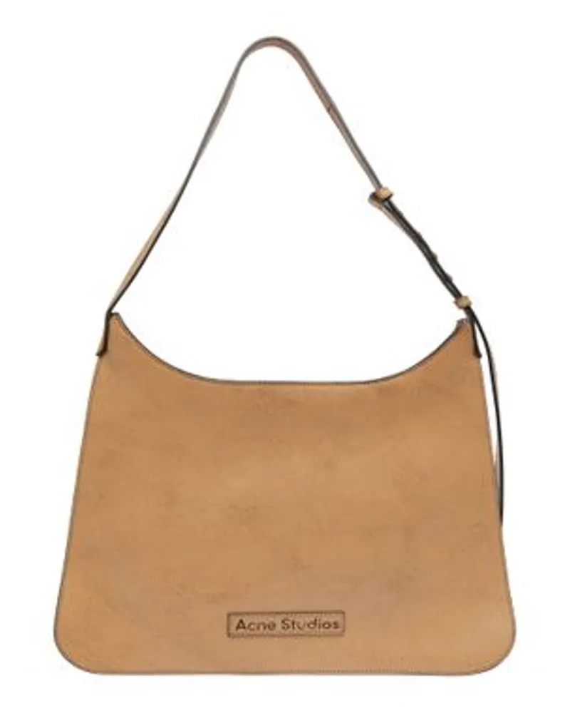 Acne Studios Schultertasche Platt Beige