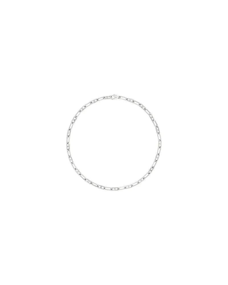 Louis Vuitton Sleek Monogram Halskette Silver