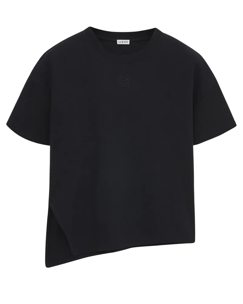 Loewe Asymmetrisches T-Shirt aus Baumwolle und Polyamid 