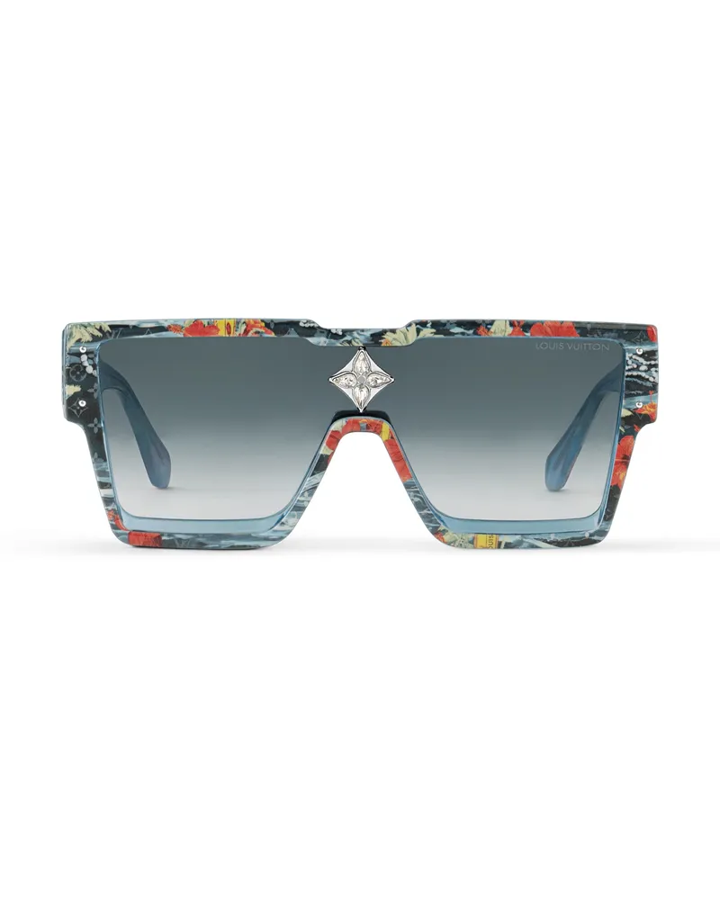 Louis Vuitton West, Cyclone Surfin' Monogram Sonnenbrille Blue