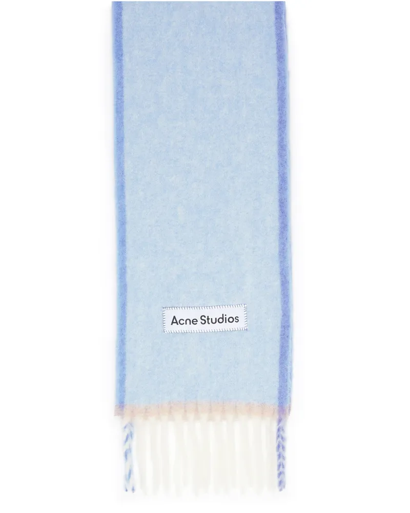 Acne Studios Fransenschal Blue