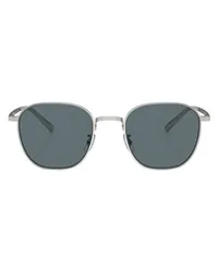 Oliver Peoples Quadratische Sonnenbrille Rynn Silver