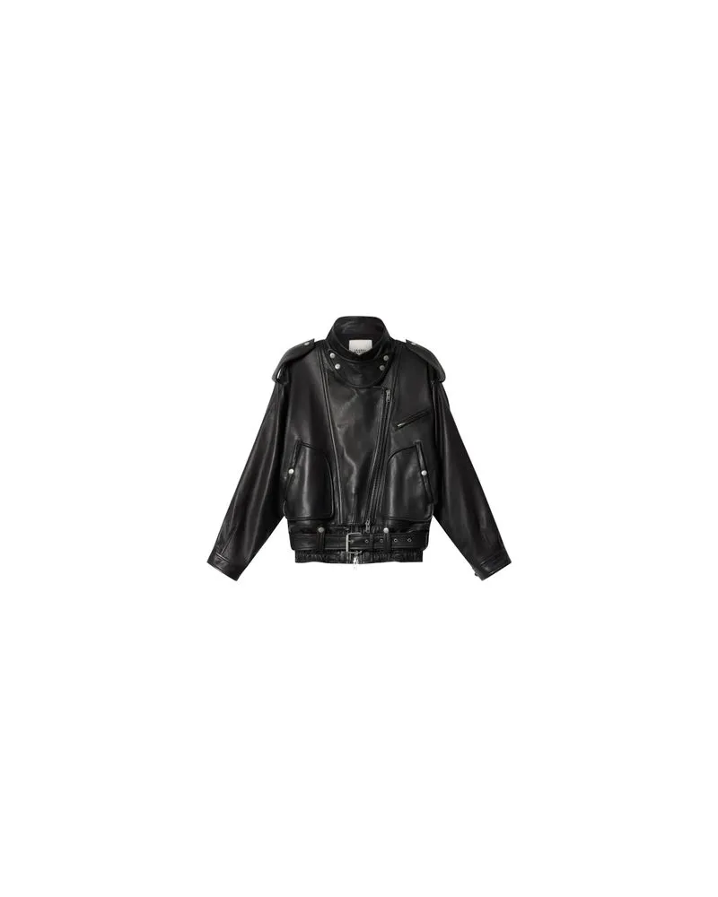 Loewe Jacke aus Nappa-Lammleder Black