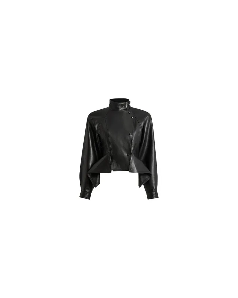 Loewe Jacke aus Lammnappa-Leder Black
