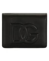 Dolce & Gabbana Kontinentale Brieftasche mit DG-Logo Black